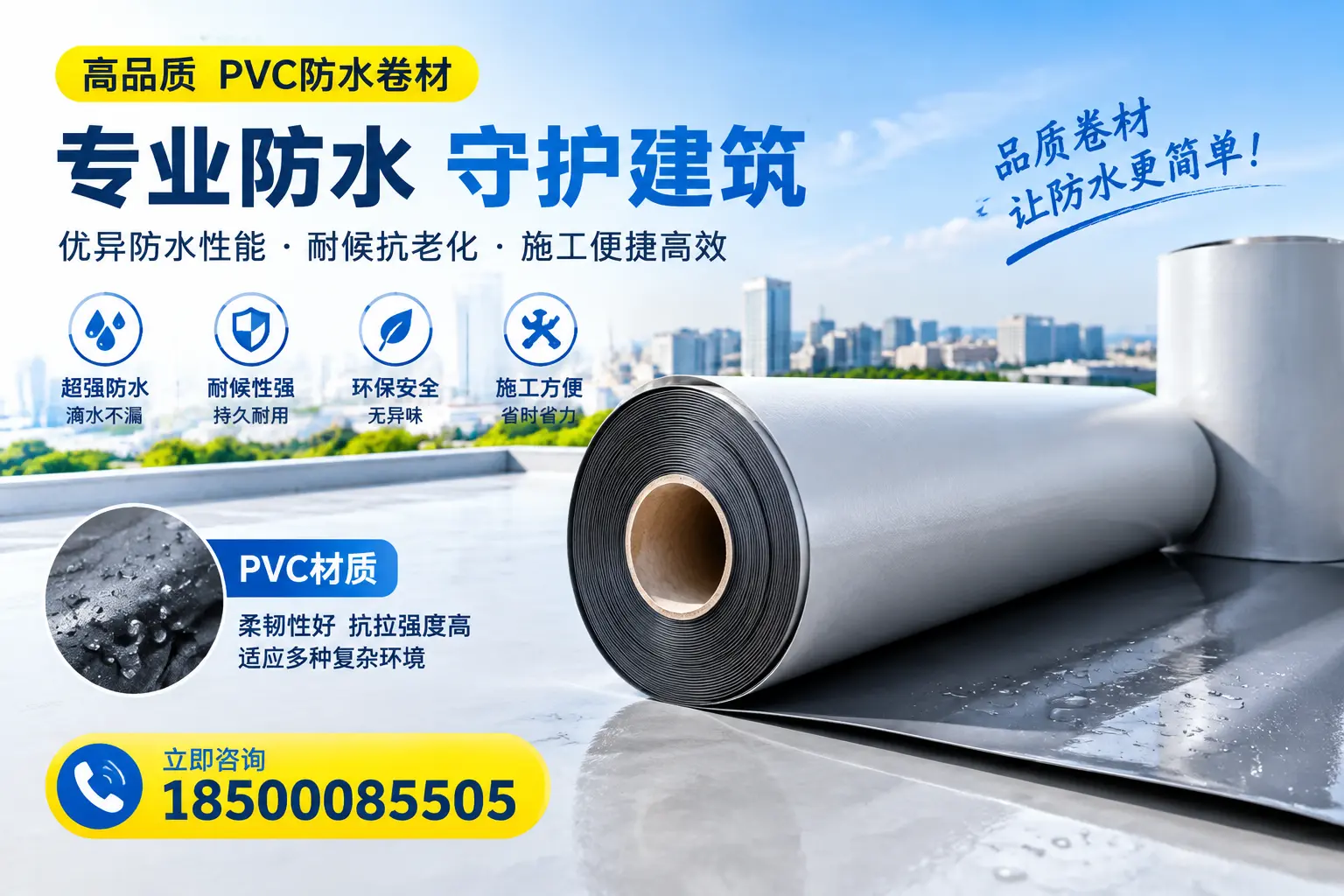 PVC防水卷材的安全性分析,泸州居民需了解的知识